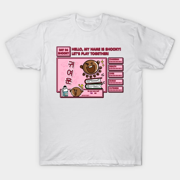 BT21- Shooky Game Style T-Shirt by Innsmouth